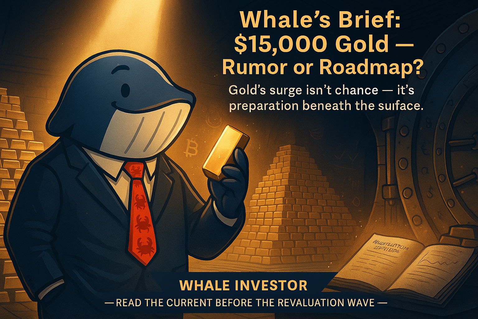 🐋 Whale’s Brief: $15,000 Gold—Rumor or Roadmap?