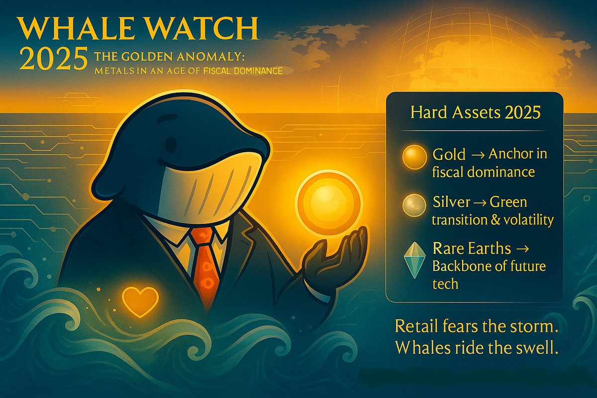 🐋 The Whale’s Deep Dive: Rare Earths, Gold, and Silver in 2025