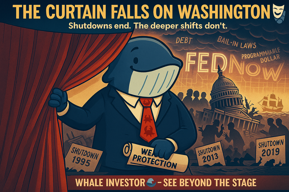 🐋 Whale’s Insight: Government Shutdown - and the Hidden Agenda Behind It