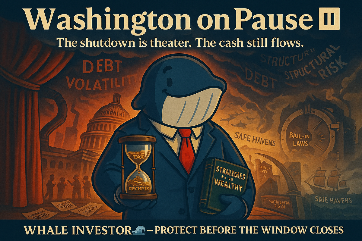 🐋 Whale’s Insight: The Tax Play Hidden in Shadow of Gov-Shutdown