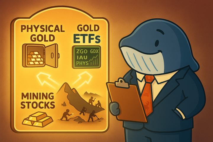 🐋 ETFs vs. Physical Gold vs. Mining Stocks - What’s the Smartest Exposure?