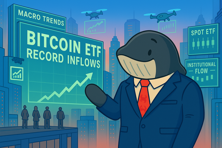 🐋 Bitcoin ETFs Hit Record Inflows — What’s Next?
