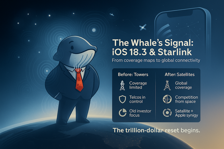 🐋 Apple’s Starlink Integration — Whale Noticed The Hidden Wealth Play