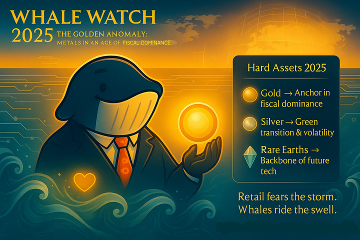 🐋 The Whale’s Deep Dive: Rare Earths, Gold, and Silver in 2025