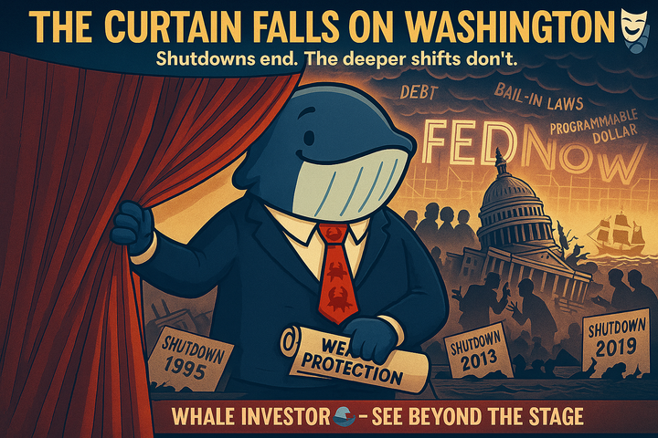 🐋 Whale’s Insight: Government Shutdown - and the Hidden Agenda Behind It