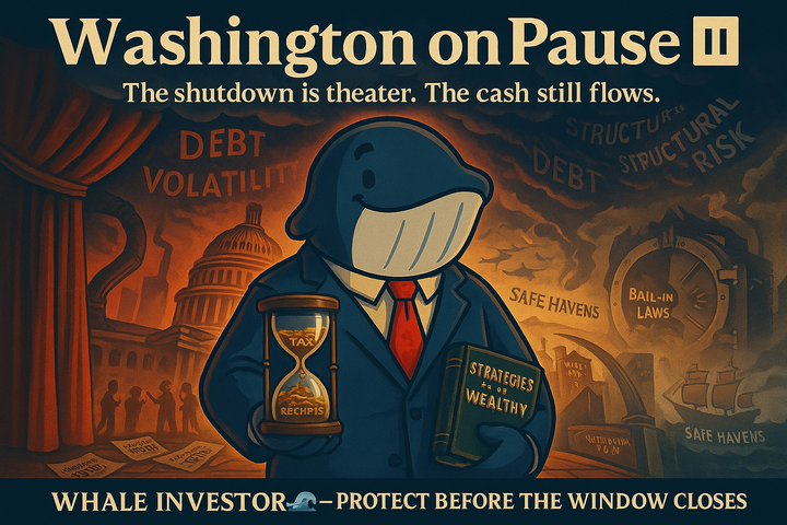 🐋 Whale’s Insight: The Tax Play Hidden in Shadow of Gov-Shutdown